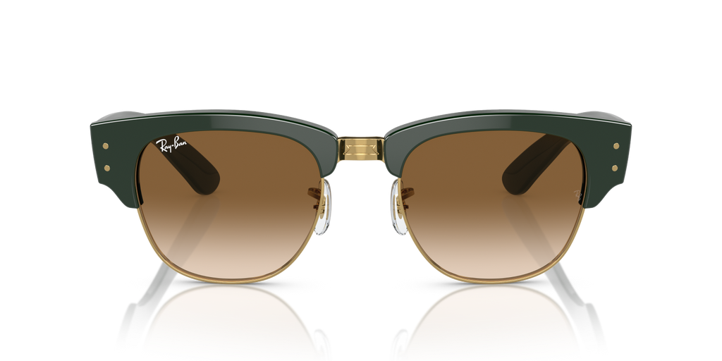 Ray-Ban MEGA CLUBMASTER RB0316S - Green On Gold / Green