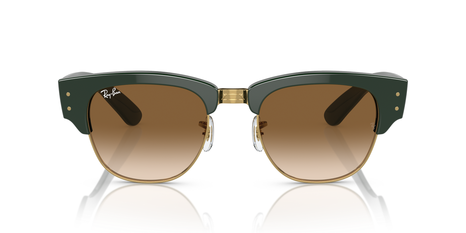Ray-Ban MEGA CLUBMASTER RB0316S - Green On Gold / Green