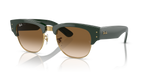 Ray-Ban MEGA CLUBMASTER RB0316S - Green On Gold / Green