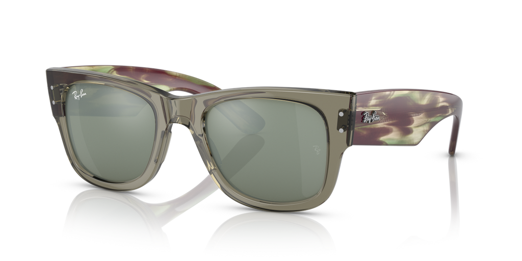 Ray-Ban MEGA WAYFARER RB0840S - Transparent Green / Green