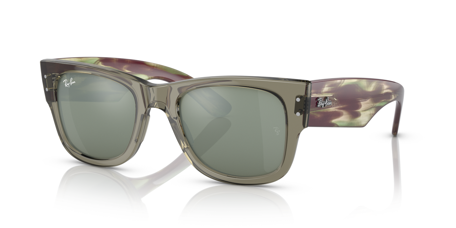 Ray-Ban MEGA WAYFARER RB0840S - Transparent Green / Green