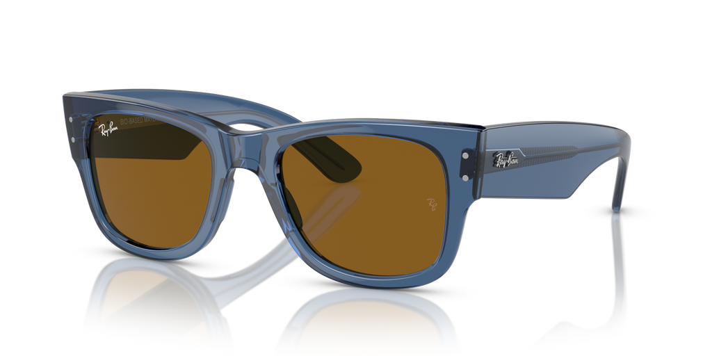 Ray-Ban MEGA WAYFARER RB0840S - Transparent Blue / Blue