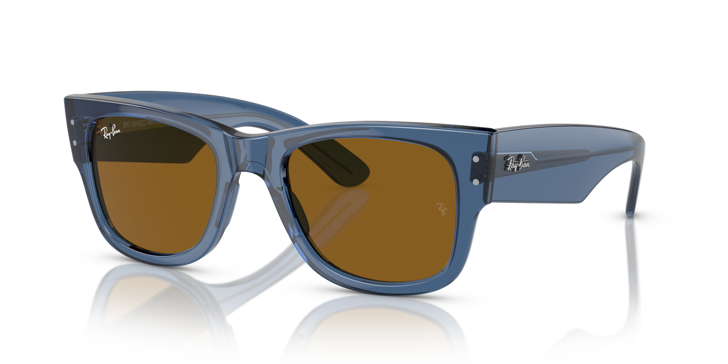 Ray-Ban MEGA WAYFARER RB0840S - Transparent Blue / Blue