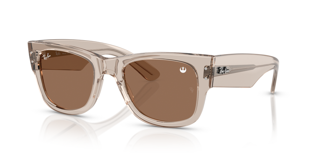 Ray-Ban MEGA WAYFARER RB0840S - Transparent Light Brown / Brown