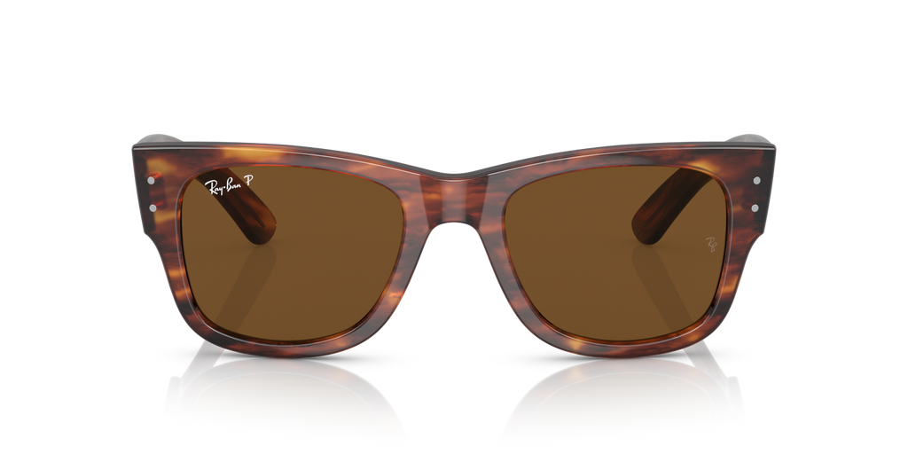 Ray-Ban MEGA WAYFARER RB0840S - Striped Havana / Brown
