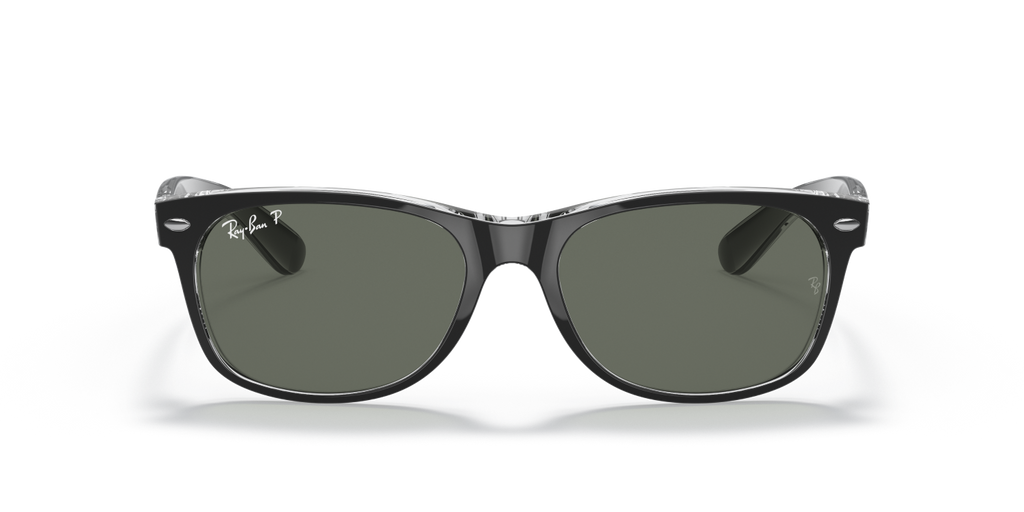 Ray-Ban NEW WAYFARER RB2132 - Black On Transparent / Black