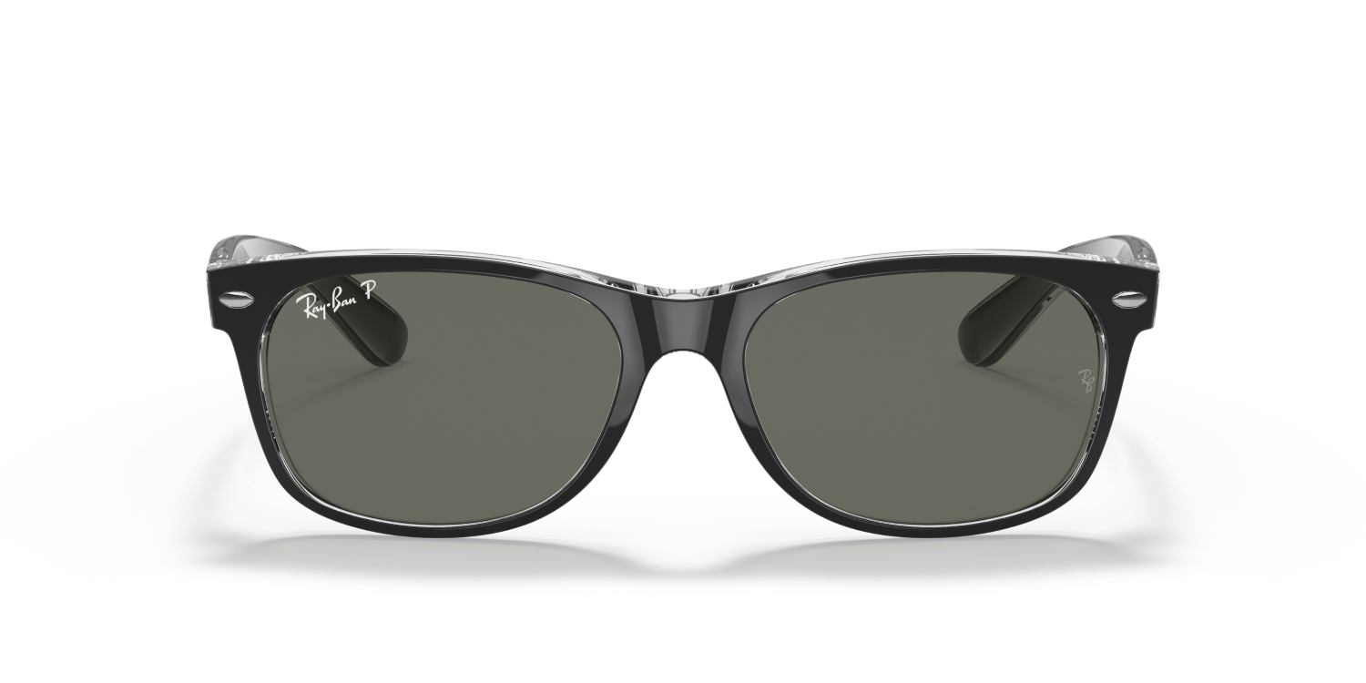 Ray-Ban NEW WAYFARER RB2132 - Black On Transparent / Black