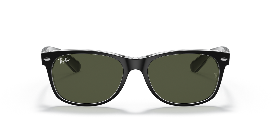 Ray-Ban NEW WAYFARER RB2132 - Black On Transparent / Black