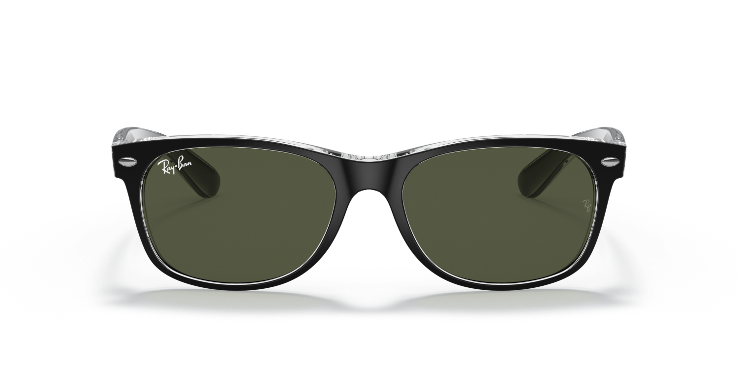 Ray-Ban NEW WAYFARER RB2132 - Black On Transparent / Black