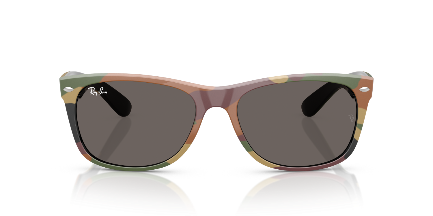 Ray-Ban NEW WAYFARER RB2132 - Black & Green Camuflage / Black