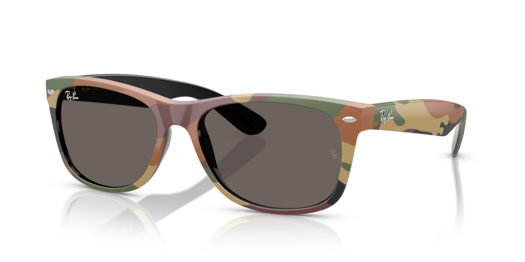 Ray-Ban NEW WAYFARER RB2132 - Black & Green Camuflage / Black