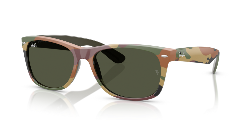 Ray-Ban NEW WAYFARER RB2132 - Green & Green Camuflage / Green