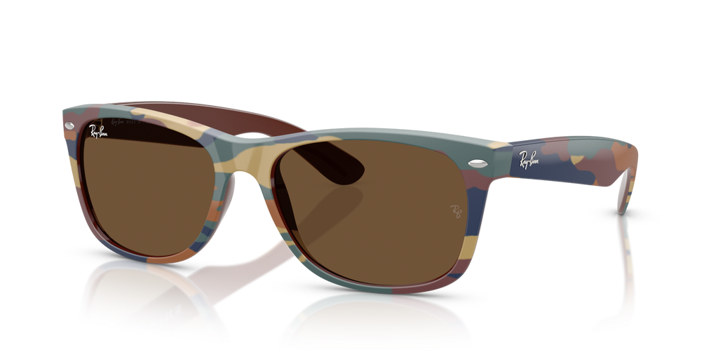 Ray-Ban NEW WAYFARER RB2132 - Brown & Blue Camuflage / Brown