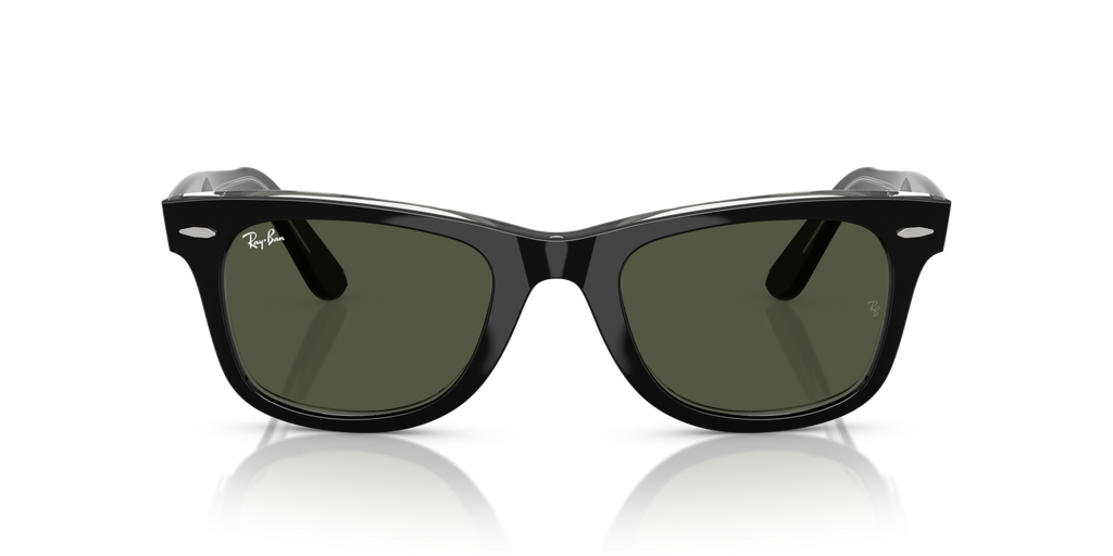 Ray-Ban WAYFARER RB2140 - Black On Transparent / Black