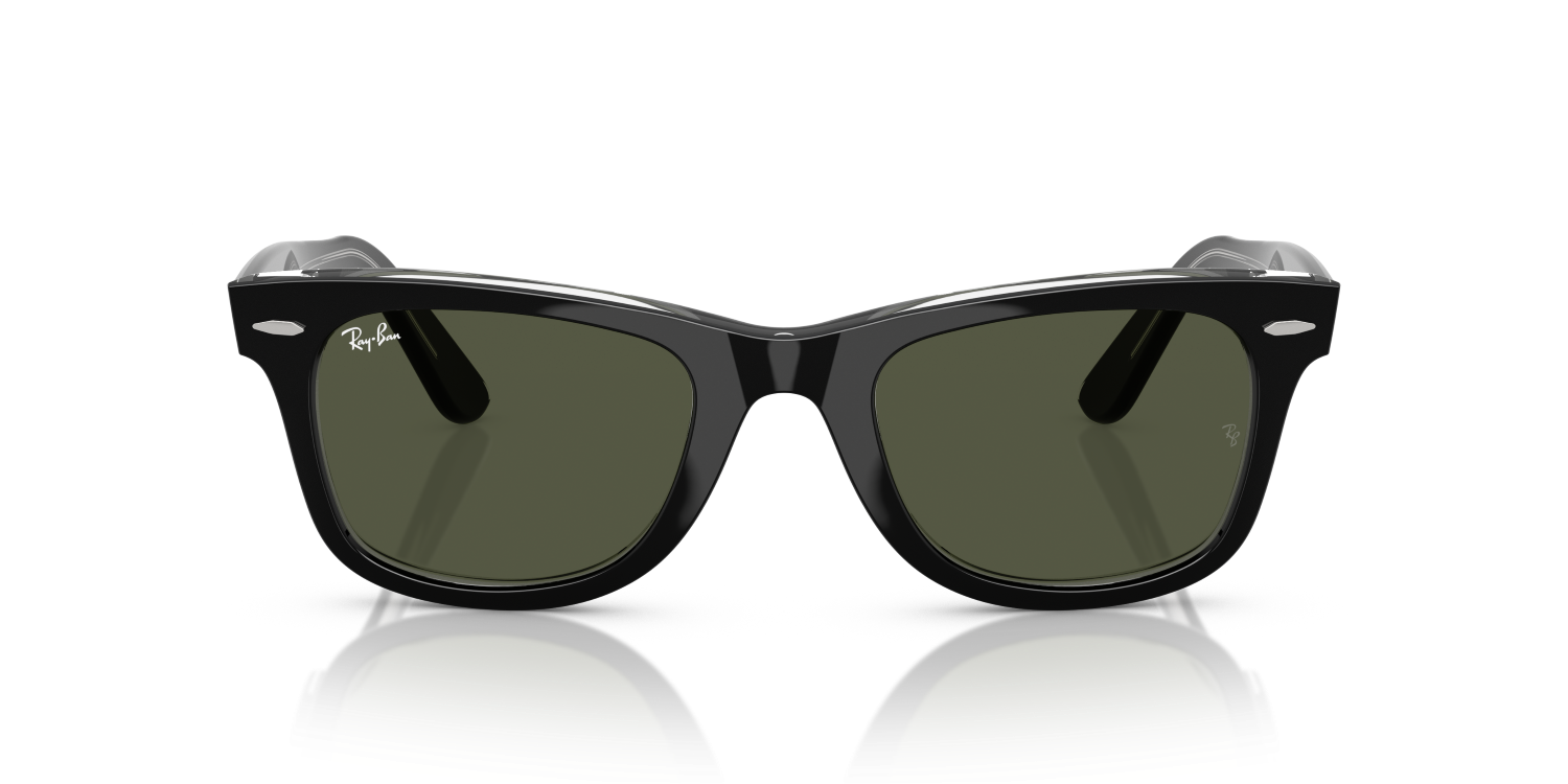 Ray-Ban WAYFARER RB2140 - Black On Transparent / Black