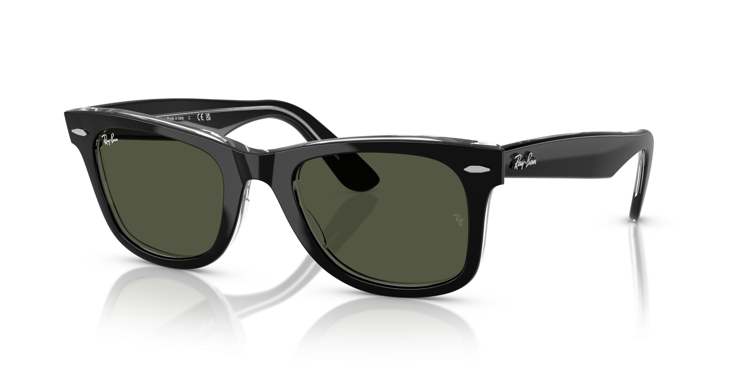Ray-Ban WAYFARER RB2140 - Black On Transparent / Black