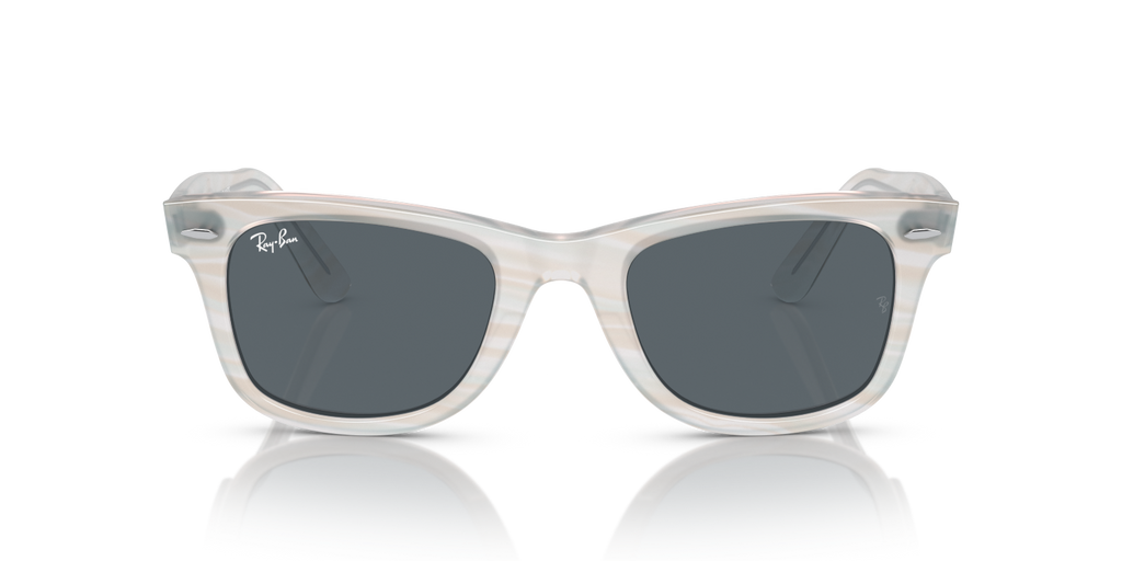 Ray-Ban WAYFARER RB2140 - Photo Striped Light Blue / Blue