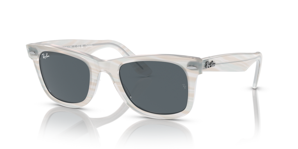 Ray-Ban WAYFARER RB2140 - Photo Striped Light Blue / Blue