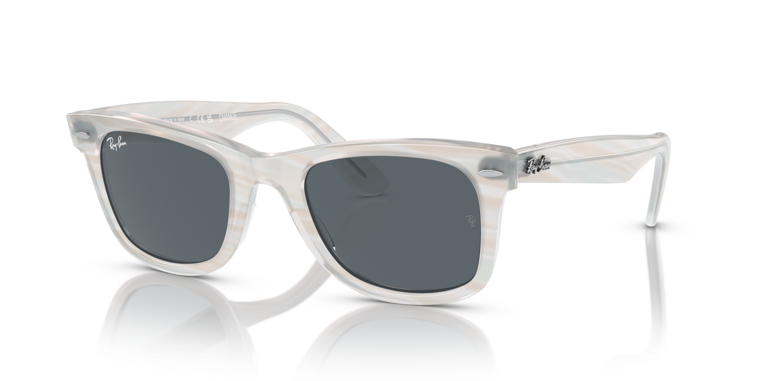 Ray-Ban WAYFARER RB2140 - Photo Striped Light Blue / Blue