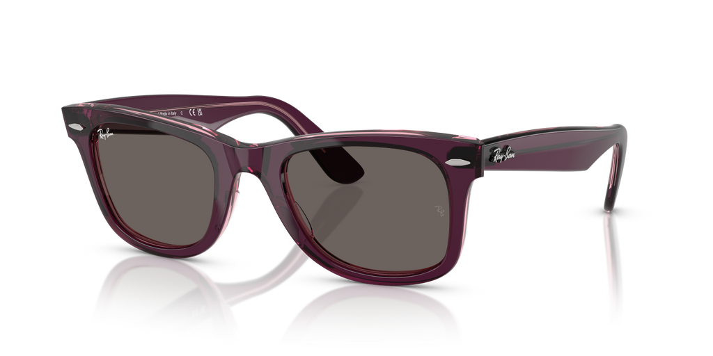 Ray-Ban WAYFARER RB2140 - Violet On Transparent Pink / Violet