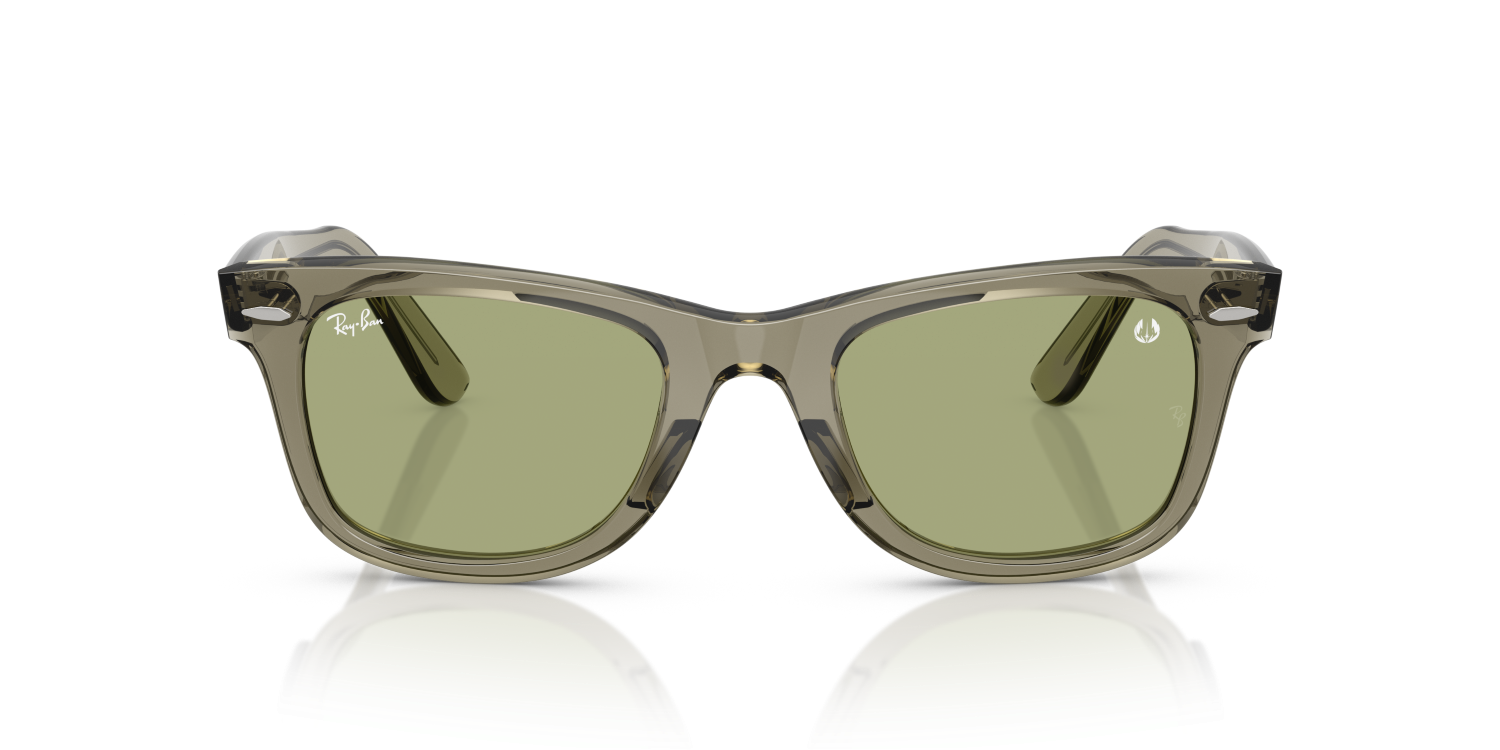 Ray-Ban WAYFARER RB2140 - Transparent Green / Green