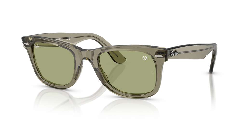 Ray-Ban WAYFARER RB2140 - Transparent Green / Green