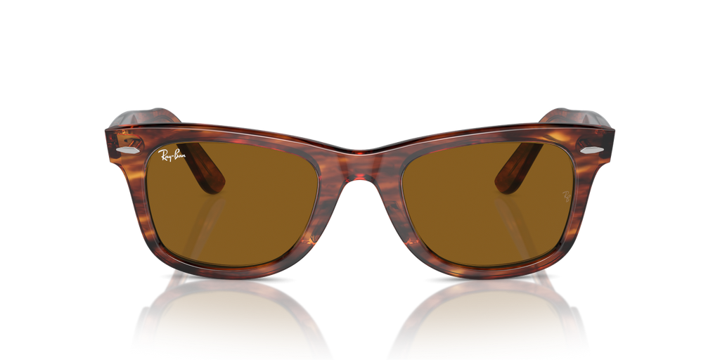Ray-Ban WAYFARER RB2140 - Striped Havana / Brown