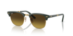 Ray-Ban CLUBMASTER FOLDING RB2176 - Green On Gold / Green