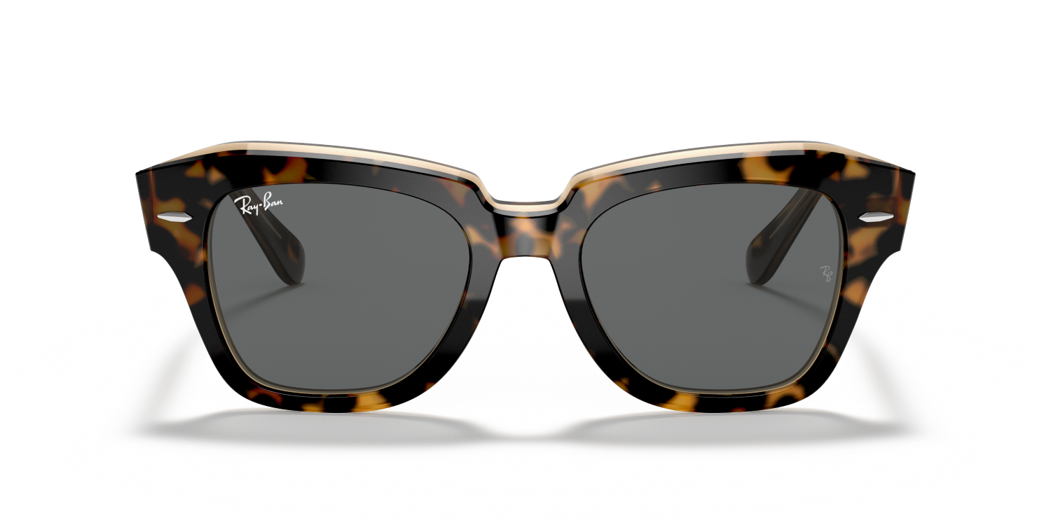 Ray-Ban STATE STREET RB2186 - Havana On Transparent Brown / Gold
