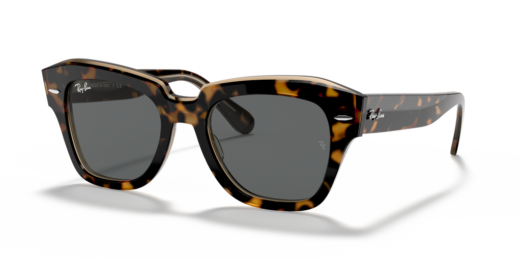 Ray-Ban STATE STREET RB2186 - Havana On Transparent Brown / Gold