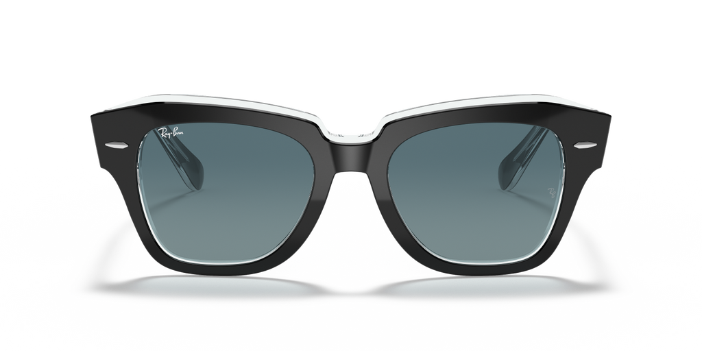 Ray-Ban STATE STREET RB2186 - Black On Transparent / Black