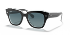 Ray-Ban STATE STREET RB2186 - Black On Transparent / Black