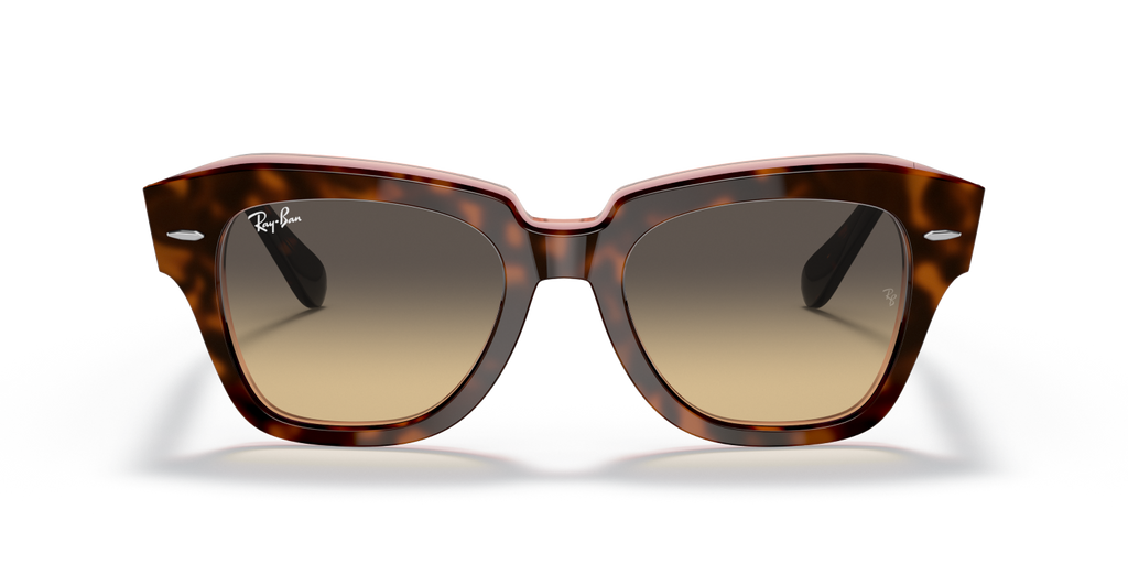 Ray-Ban STATE STREET RB2186 - Havana On Transparent Pink / Brown