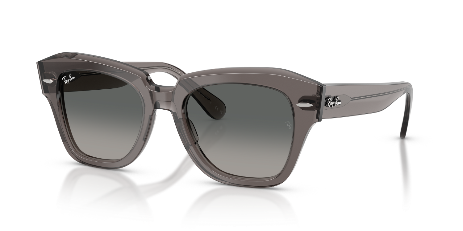 Ray-Ban STATE STREET RB2186 - Transparent Grey / Grey