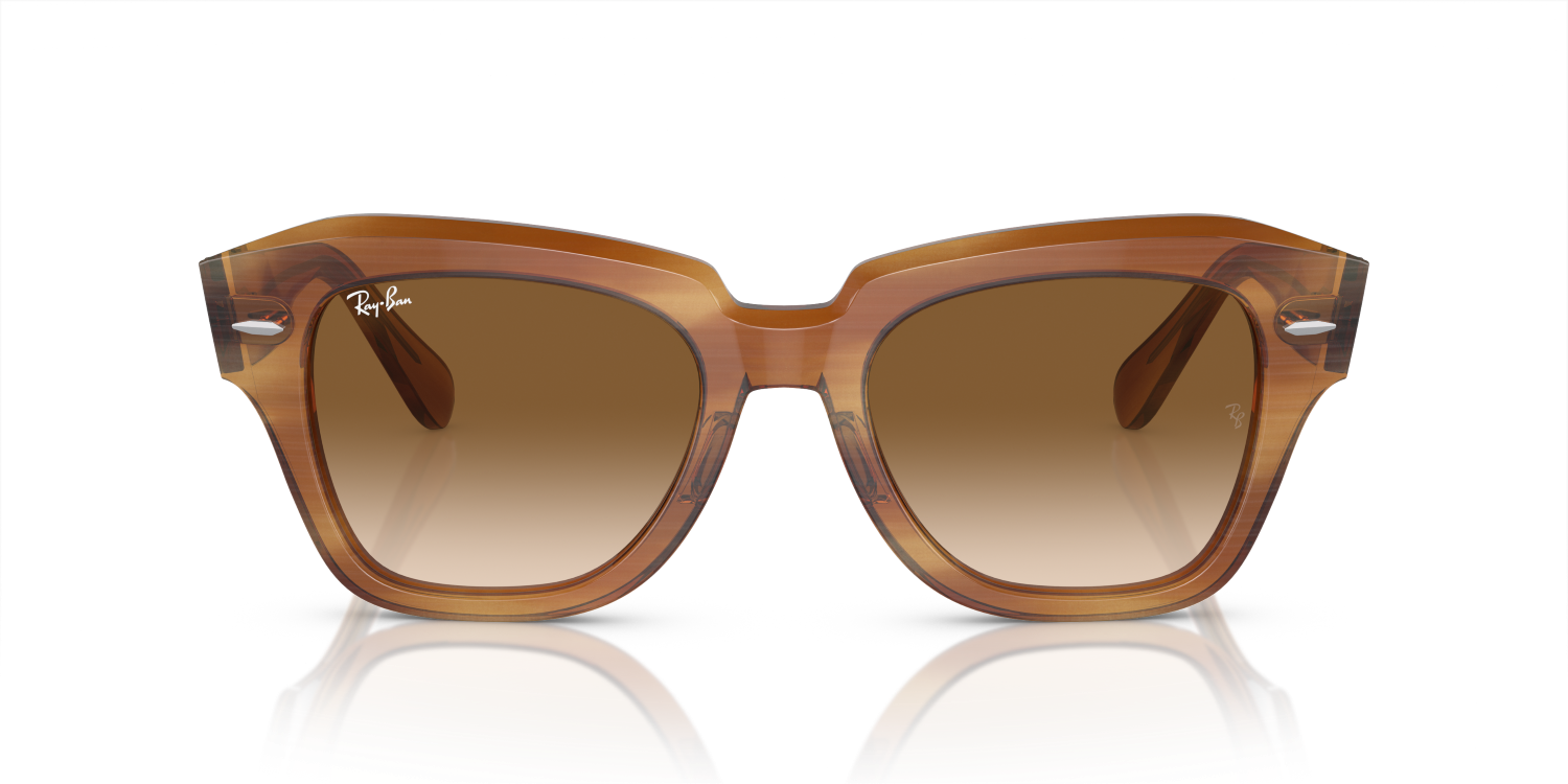 Ray-Ban STATE STREET RB2186 - Striped Brown / Tortoise