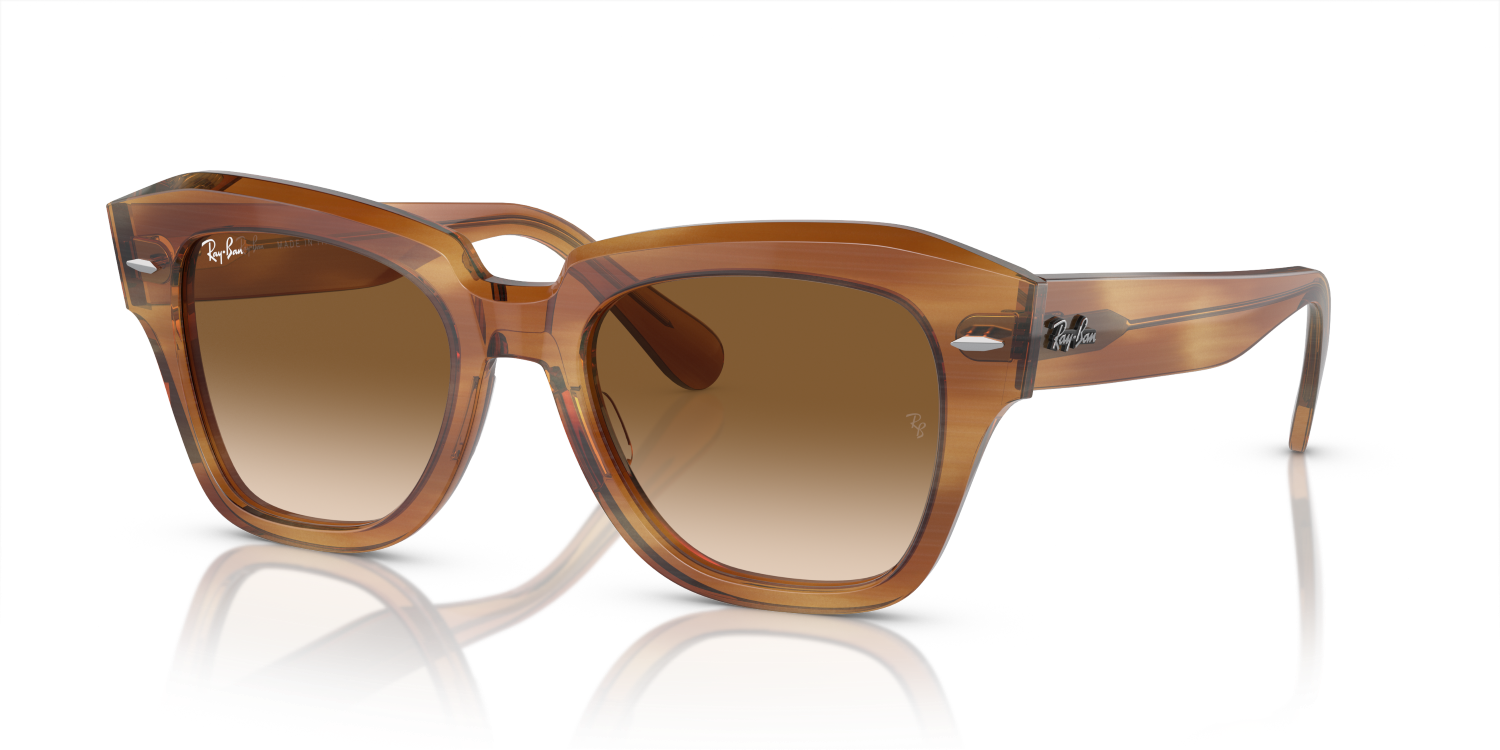 Ray-Ban STATE STREET RB2186 - Striped Brown / Tortoise