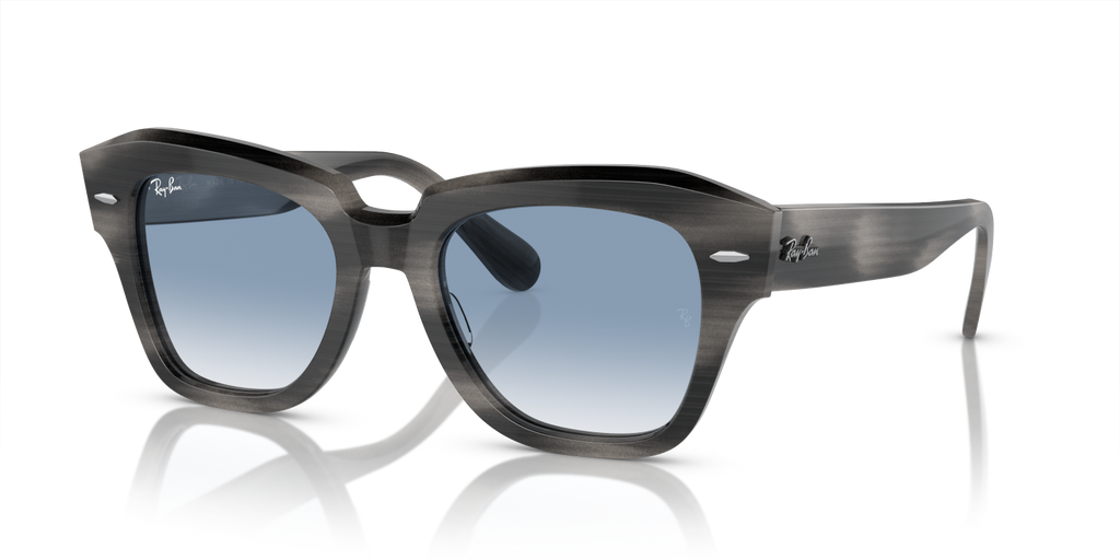 Ray-Ban STATE STREET RB2186 - Striped Grey / Grey