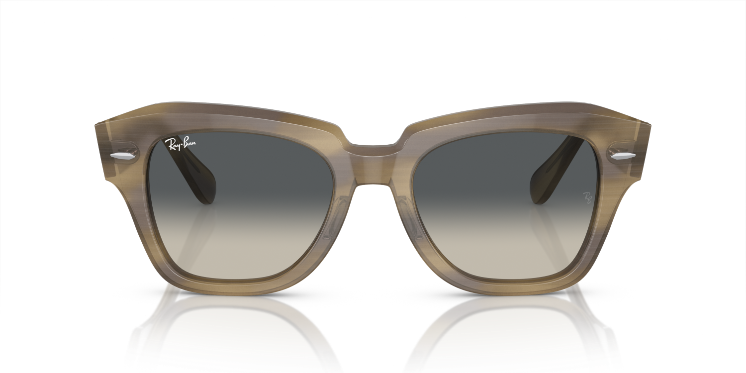 Ray-Ban STATE STREET RB2186 - Striped Green / Green