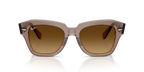 Ray-Ban STATE STREET RB2186 - Transparent Light Brown / Brown