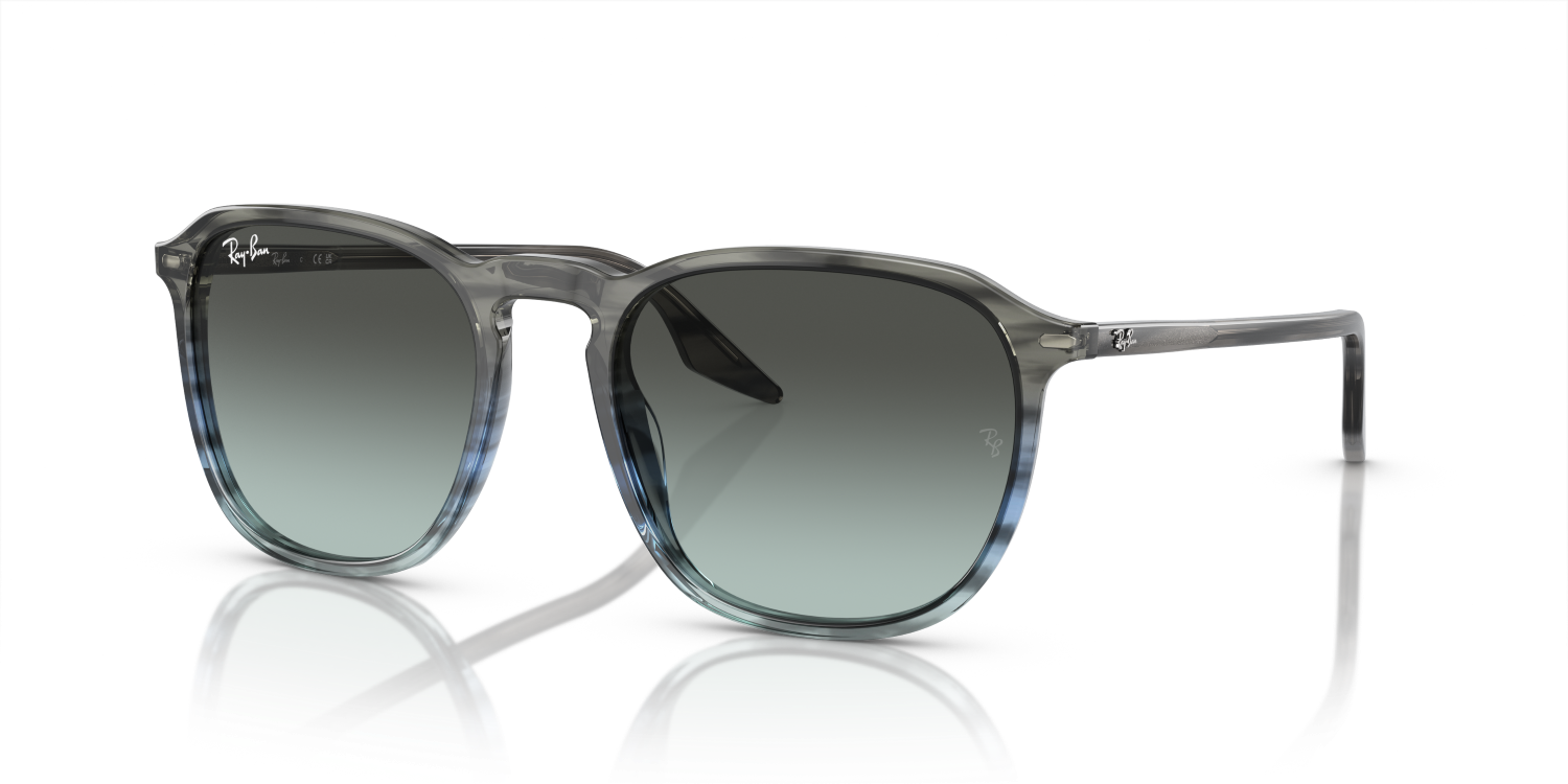 Ray-Ban RB2203 - Striped Grey & Blue / Blue