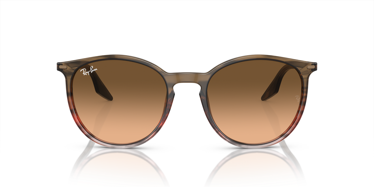 Ray-Ban RB2204 - Striped Brown & Red / Brown