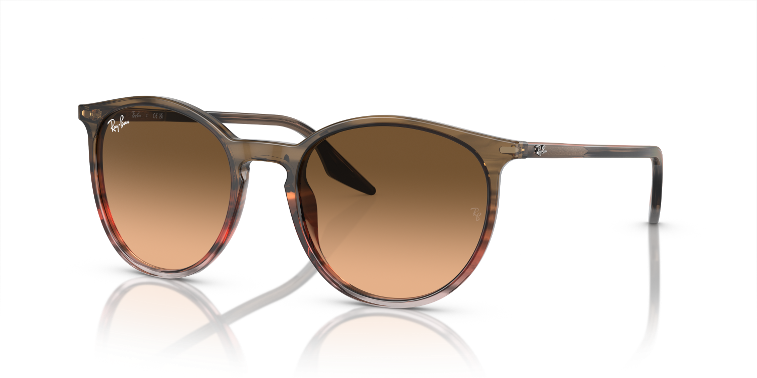 Ray-Ban RB2204 - Striped Brown & Red / Brown