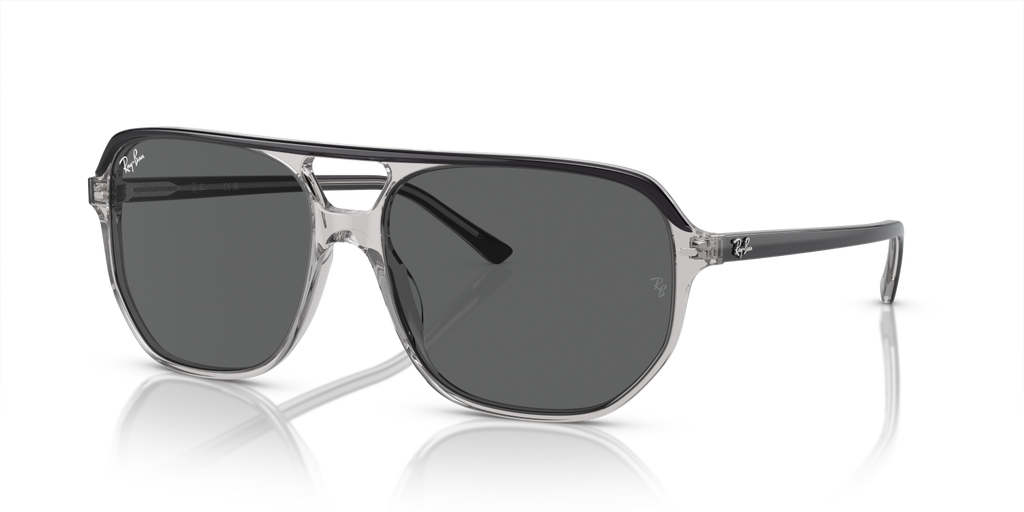 Ray-Ban BILL ONE RB2205 - Dark Grey On Transparent Grey / Grey
