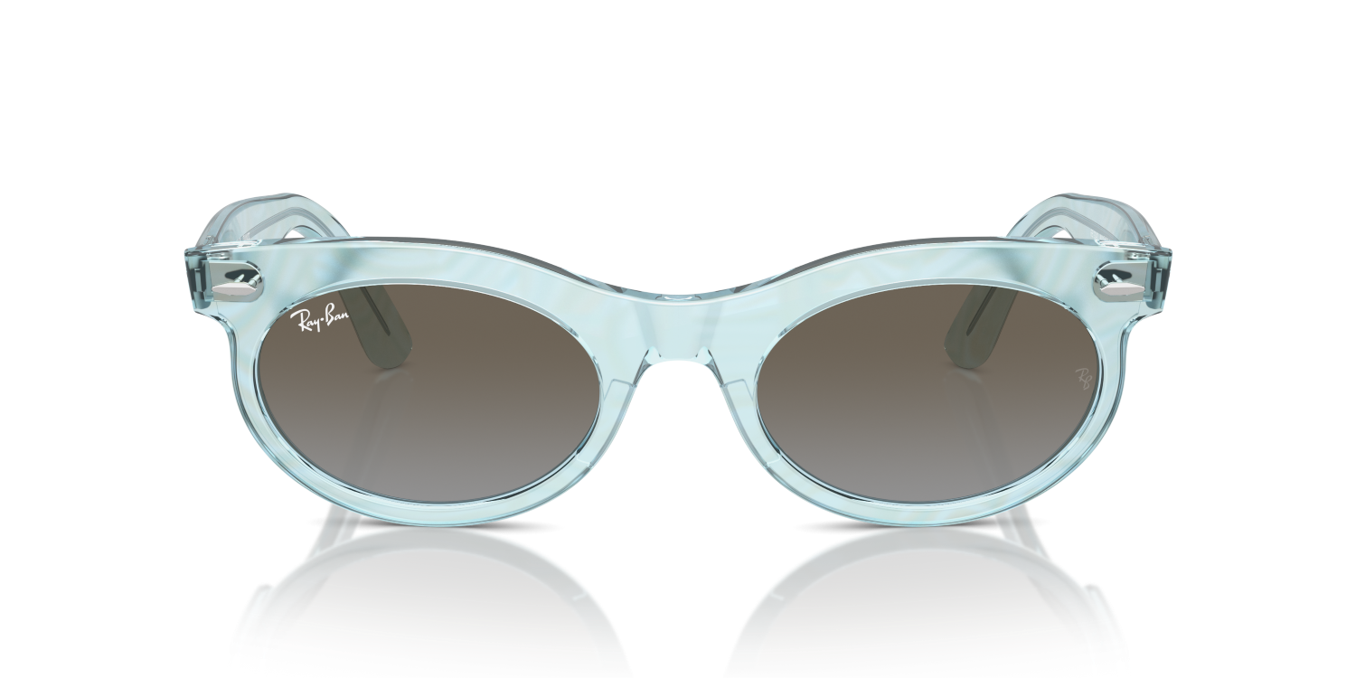 Ray-Ban WAYFARER OVAL RB2242 - Photo Waves Azure / Blue