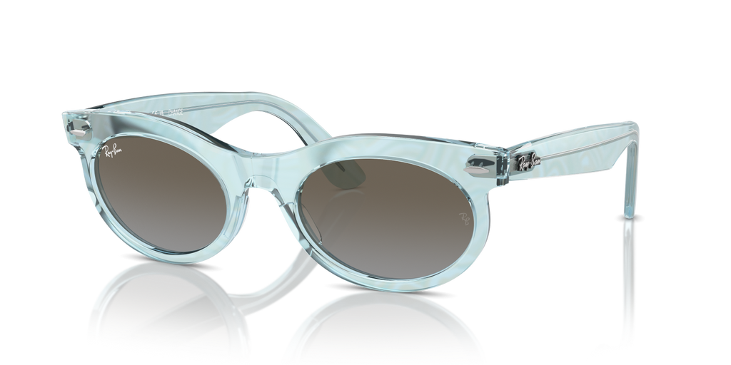 Ray-Ban WAYFARER OVAL RB2242 - Photo Waves Azure / Blue
