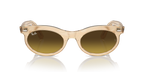 Ray-Ban WAYFARER OVAL RB2242 - Photo Waves Brown / Brown