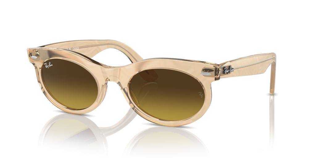 Ray-Ban WAYFARER OVAL RB2242 - Photo Waves Brown / Brown