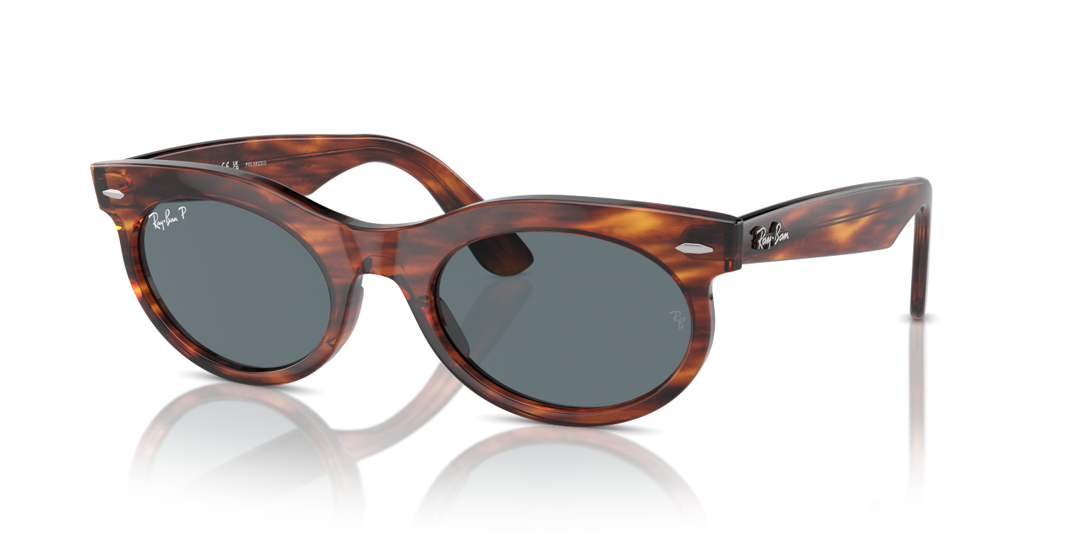 Ray-Ban WAYFARER OVAL RB2242 - Striped Havana / Brown