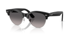 Ray-Ban CLUBMASTER WAY RB2341 - Black On Silver / Black
