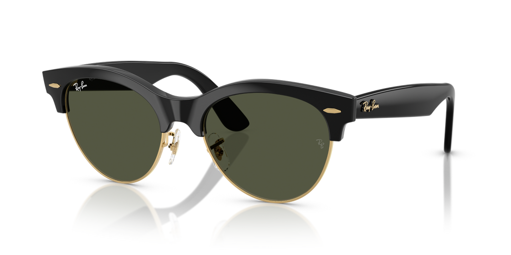Ray-Ban CLUBMASTER WAY RB2341 - Black On Gold / Black